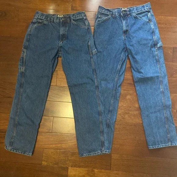 C.E. Schmidt Carpenter Blue Denim Jeans *2 total* 34Wx34L - Picture 4 of 7